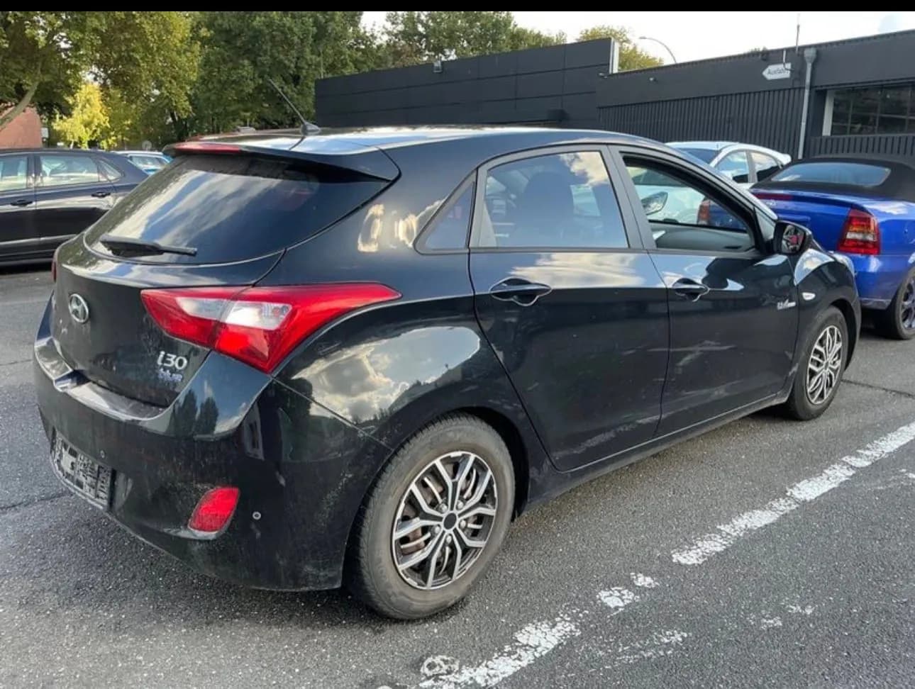 Hyundai i30, черен, поглед отзад